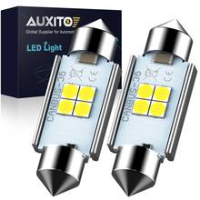 AUXITO 2x новые Festoon светодиодные лампы 31 мм 36 мм 41 мм C5W C10W супер яркий автомобильный купол свет Canbus без ошибок авто Интерьер лампы для чтения 2024 - купить недорого