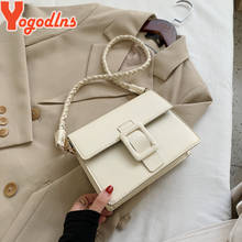 Yogodlns Casual Flap Messenger Bag For Women PU Leather Shoulder Bag Designer Crossbody Bag Fashion Ldy Handbag Small Square Bag 2024 - buy cheap