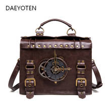 DAEYOTEN-Bolso Retro de lujo para mujer, bandolera de diseñador Steampunk, bolso gótico de gran capacidad, informal, ZM0499 2024 - compra barato