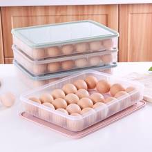 Caixa de armazenamento de alimentos para geladeira organizador de acessórios de cozinha caixa fresca bolinhos de ovo vegetais suporte empilhável microondas 2024 - compre barato