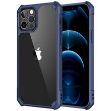 Shockproof Armor Silicone Case For iPhone 12 Pro Max 12 Mini 11 Pro XS Max 7 8 Plus X XR Transparent Acrylic Bumper Back Cover 2024 - buy cheap