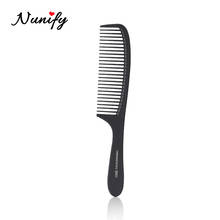 Nunify профессиональная кисть для парика, широкая зубная расческа, черный Abs пластик, термостойкая большая широкая зубная Расческа для укладки волос, инструмент для укладки 2024 - купить недорого