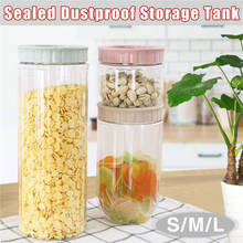 3pcs/set Transparent Storage Tank Kitchen Grains Snacks Sealed Jar Plastic Food Grain Containers Square Nut Snack Storage Box60 2024 - buy cheap