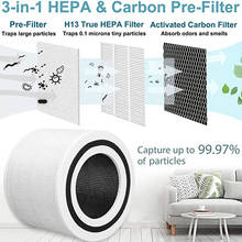 2 Pack Core 300 H13  2 in 1 True HEPA activated Carbon filter Replacement Filter for LEVOIT Air Purifier Core 300 and Core P350 2024 - buy cheap