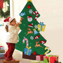 Обучающие игрушки, пазлы для детей, сделай сам, войлок, Рождественская елка, Настенное подвесное украшение для дома, подарки на новый год, игрушки, 3D головоломка 2024 - купить недорого