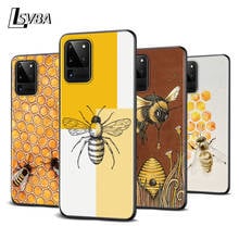 Funda negra de abeja voladora para Samsung Note 20, 10, 9, 8, Ultra Plus, A91, A81, A71, A51, A42, A41, A31, A21, A12, A11, A01 2024 - compra barato