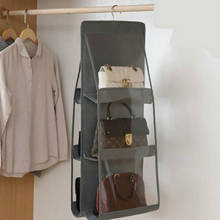 6 Pocket Solid Convenient Folding Hanging Handbag Storage Holder Organizer Rack Hook Hanger 2024 - buy cheap