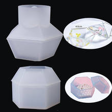 hexagon Storage box Resin Silicone Mould Ornaments DIY Crystal jewelry making mould UV epoxy resin silicone mold craft art 2024 - buy cheap