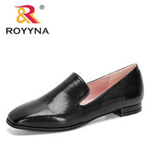 ROYYNA 2020 New Designers Women Shoes Square Toe Pumps Leather Dress Lower Heels Boat Wedding Shoes Ladies Zapatos Mujer Trendy 2024 - buy cheap