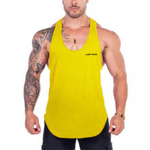 Camiseta regata masculina de malha sem mangas, nova blusa elástica de secagem rápida para ginástica e musculação 2024 - compre barato