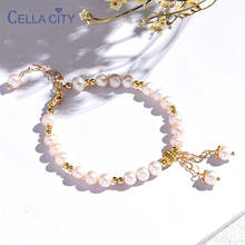 Cellacity Trendy Freshwater Pearl Bracelets for Women Silver 925 Jewelry Natural Gemstone Fashion Elegant Female Gift Wholesale 2024 - buy cheap