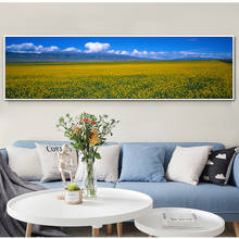 Blue Sky Art Posters Natural Landscape Wall Painting Home Decor Picture Wall Art Canvas Paintings For Bedroom Long Paintings 2024 - buy cheap