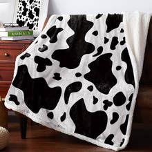 Winter Cashmere Blanket Black White Graffiti Cow Spot Bedspread Bed Cover Blankets Blanket Throws Throw Improve Sleepfleece Anti 2024 - buy cheap