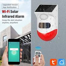 Tuya-Detector infrarrojo inteligente Wifi, sistema de alarma, sirena Solar para exteriores, Sensor PIR impermeable 2024 - compra barato