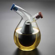 280ml de vidro garrafa de óleo cozinha leakproof vidro azeite vinagre distribuidor pourer para tempero garrafa frasco recipiente de óleo de vidro 2024 - compre barato