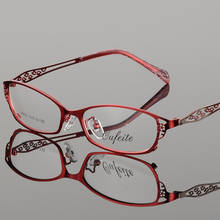 Metal Frame Half Frame Glasses Frame for Women's Myopia Glasses Ultra Light Eye Protection Computer Glasses Frame 2024 - buy cheap