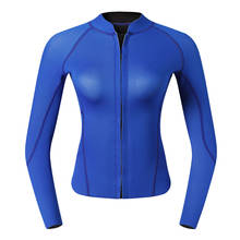 2mm Womens Neoprene Wetsuit Top Jackets Perfect for Snorkeling, Scuba Diving, Surfing, Swimming – Blue 2024 - buy cheap