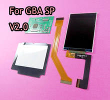 15sets/lot For GBA SP V2.0 IPS LCD Screen Highlight Brightness LCD For GameBoy Advance SP Low Power Screen IPS LCD Screen 2024 - buy cheap