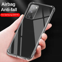 Funda de teléfono Airbag de silicona para Samsung Galaxy S20 FE S21 Ultra S 21 Plus S21 + 5G, cubierta suave anticaída en S20fe S21plus S21ultra 2024 - compra barato