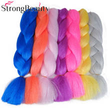 StrongBeauty длинные плетеные волосы синтетические крючком косы для наращивания волос для женщин 24 дюйма 2024 - купить недорого
