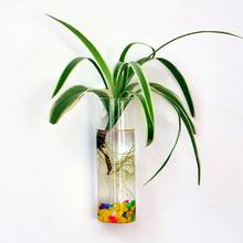 Настенная подвесная стеклянная ваза для цветов, горшок для растений, Террариум, декор для домашнего сада 2022 - купить недорого