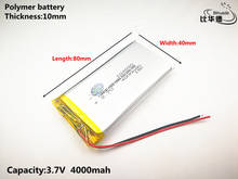 1pcs/lot Good Qulity 3.7V,4000mAH,104080 Polymer lithium ion / Li-ion battery for TOY,POWER BANK,GPS,mp3,mp4 2024 - buy cheap