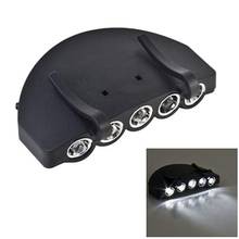 New Hot Sell Night Safe Clip-on 5 Leds Head Cap/Hat Brim Light Head Lamp Torch Fishing Camp Hunting Outdoor Lighting 2024 - buy cheap