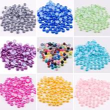 3-12mm Imitation Pearl Acrylic Beads Round Half Bead Bulk for Jewelry Findings Making Scrapbook Beads Decorate Diy Accessory 2024 - buy cheap