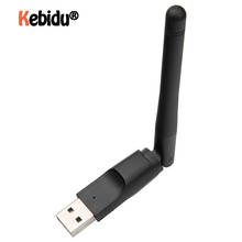 Беспроводная сетевая карта kebidu 150M USB 2,0 WiFi с антенной 802,11 b/g/n LAN антенна адаптер для ноутбука ПК Мини Wi-Fi донгл 2024 - купить недорого