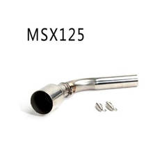 Escapamento msx 125 para motocicleta, tubo de contato para honda msx 125 msx125 2024 - compre barato
