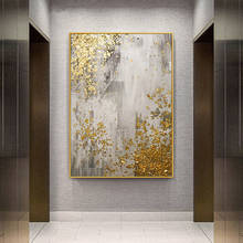 Hand Painted Golden Texture Abstract Canvas Oil Painting Large Wall Art  Living Room Bedroom Sofa Background Home Decoration Hot 2024 - buy cheap