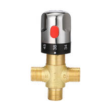 Adjustable Bathroom Brass Thermostatic Mixing Valve Hot/Cold Water Mixing Temperature Control Valve For Home Water Heater 2024 - buy cheap