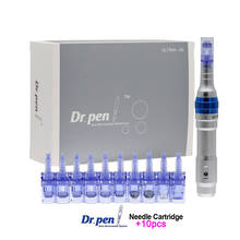 Dr.Pen-Bolígrafo Derma Ultima A6 profesional, microagujas, eléctrico, automático, inalámbrico, Kit de herramientas para el cuidado de la piel con 12 cartuchos 2024 - compra barato