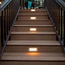 Светодиодный Палуба Шаг светильник 3 Вт, 4 Вт, для подземных ламп встраиваемый лестница Paitio подземный Точечный светильник напольный сад пейзаж настенная живопись напольный светильник в 2024 - купить недорого