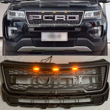 Rejilla frontal modificado para coche SUV, accesorio LED, ABS, cubierta de rejilla RAPTOR para EXPLORER 2016, 2017 piezas 2024 - compra barato