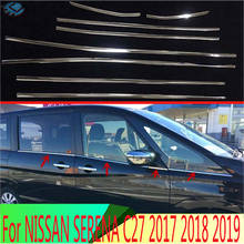 For NISSAN SERENA C27 2017 2018 2019 Body Styling Stick Stainless Steel Window Garnish Window Strip Trim 2024 - buy cheap