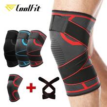 CoolFit 1PCS Sports Knee Support Adjustable Knee Brace Pads Fitness Sports Knee Protector Bandage with Strap Knee Sleeve 2024 - buy cheap