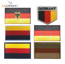 Emblema de alta calidad con bandera nacional de Alemania, insignias de Charretera para ropa, parche de tela bordada, banderas del ejército, brazalete 2024 - compra barato