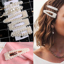 New Fashion Pearls Hair Clip Pins Set for Women Lady Girls  Barrette Headwear Hairpins Hair Accessories Hair Ornament 2024 - compre barato