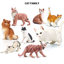 Аниме прекрасный питомец кошки животные модель фигурку милый котенок миниатюрная коллекция игрушек для детей подарок 2024 - купить недорого