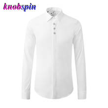 2021 Brand Plum Embroidery Men Shirt Long Sleeve Slim Chemise homme High quality Cotton Business Male Dress Shirts Plus Size 2024 - buy cheap