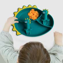 Anti Slip Mini Mat Children Kids Meal Fruits Feeding Placemat Baby Plate Dinosaur Dishes Table Mat Silicone Suction Tray 2024 - buy cheap