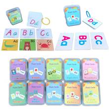 Baby English Learning Word Card Pocket Flash Cards Montessori Educational Toys 77HD 2024 - buy cheap