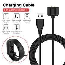 Magnético cabo de carregamento usb para xiaomi mi banda 6 pulseira inteligente adaptador carregador portátil carregamento doca smartwatch acessórios 2024 - compre barato