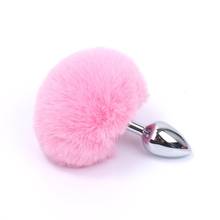 Bunny Tail Butt Plug Adult Cosplay Toy Anal Beads Stainless Metal Anal Plug Sex Toys for Men Women 2024 - buy cheap