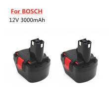 BAT043-batería recargable para taladro Bosch, pila de 12 V para taladro de 12 V, batería de 3.0Ah Ni-MH, BAT045, BAT046, BAT120, BAT139, GSR12VE-2, 2607335273, 2 uds. 2024 - compra barato