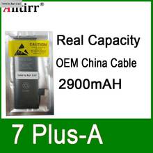 Китайская Защитная плата с реальной емкостью 10 шт./лот, батарея 2900 мАч 3,7 в для iPhone 7PLUS, запасные части для ремонта нулевого цикла 7plus A 2024 - купить недорого