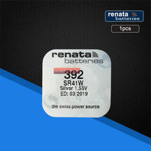 1 упаковка, часы с оксидом серебра renata 392 SR41W 1,55 V, 100% оригинальный бренд renata 392 renata 41 2024 - купить недорого