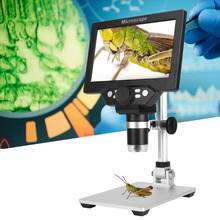 7in 1200X HD LCD Monitor Electronic Digital Microscope LED Magnifier Tool 110-240V 2024 - buy cheap