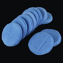 10Pcs 5inch Soft Microfiber Car Wax Applicator Pad Polishing Sponge Kit For Applying Polishes Waxes Sealants Car Wash 2024 - buy cheap